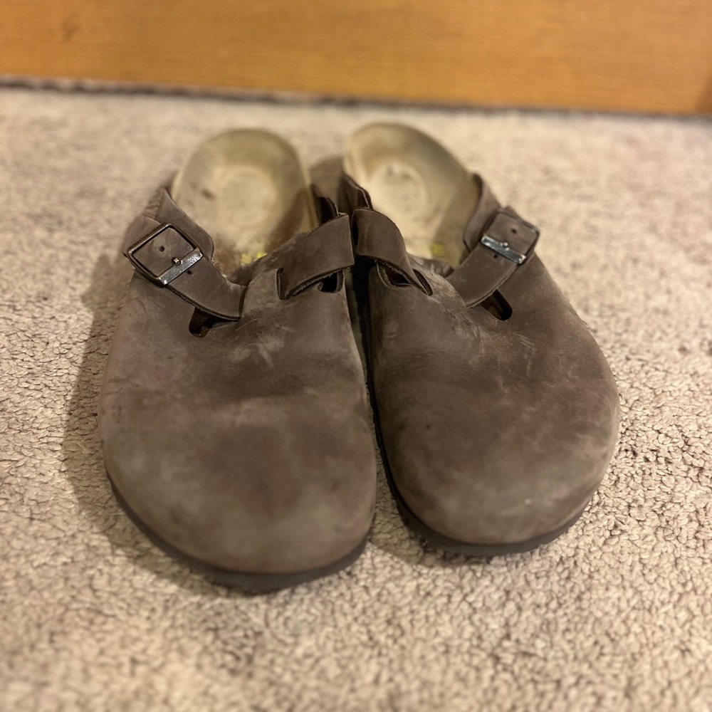 Birkenstock Boston brown suede size 40